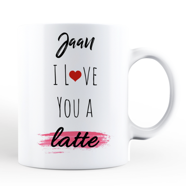 Jaan i love you a latte