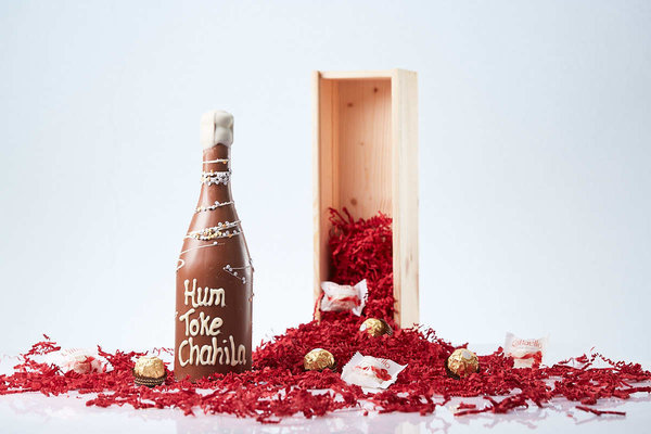 Hum Toke Chahila champagne box - Chocolade
